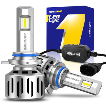 Autoone AUTOONE 2024 Upgraded 9012 HIR2 Led Fog Bulbs 32000 LM 6500K 120W Cool White 2Pcs